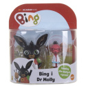 BING Zestaw Figurki 2szt. Figurka BING i Doktor Molly GOLDEN BEAR 3599