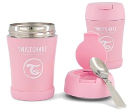 TWISTSHAKE Pojemnik termiczny z łyżką 350ml Różowy