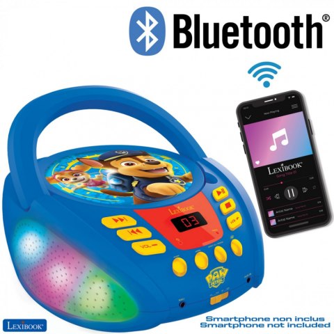 Odtwarzacz CD PSI PATROL Boombox Bluetooth Aux LEXIBOOK RCD109PA Odtwarzacz CD PSI PATROL Boombox Bluetooth Aux LEXIBOOK RCD109PA