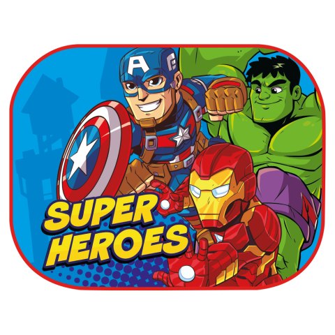 Zasłonki przeciwsłoneczne boczne AVENGERS SUPER HEROES 2szt. SEVEN 9340 Zasłonki przeciwsłoneczne boczne AVENGERS SUPER HEROES 2szt. SEVEN 9340