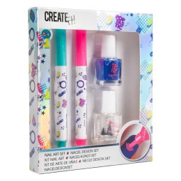 Create It! Zestaw lakiery i markery do paznokci dla dziewczynki CANENCO 84183B
