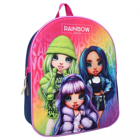 Preschool backpack 3D RAINBOW HIGH 32x26x11cm VADOBAG 595-3128