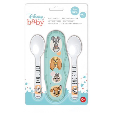 DISNEY Cutlery Set in a Spoon Case 2pcs. STOR 13666