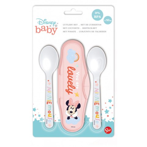 Zestaw Sztućców MINNIE MOUSE w Etui Łyżeczka 2szt. STOR 13166