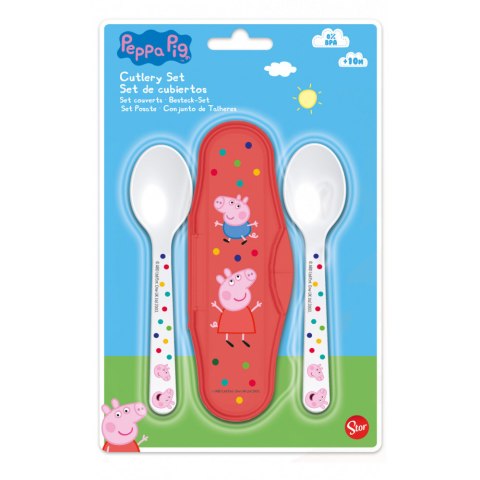 PEPPA PIG Cutlery Set in a Spoon Case 2pcs. STOR 13466