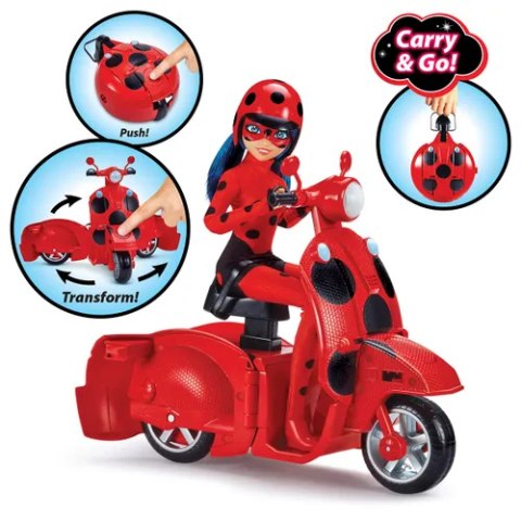 MIRACULOUS Skuter Lucky Charm Lalka Biedronka PLAYMATES 50668 MIRACULOUS Skuter Lucky Charm Lalka Biedronka PLAYMATES 50668