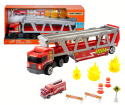 MATCHBOX Transporter Wóz strażacki + 1 samochód strażacki i 8 akcesoriów Zestaw do zabawy MATTEL GWM23