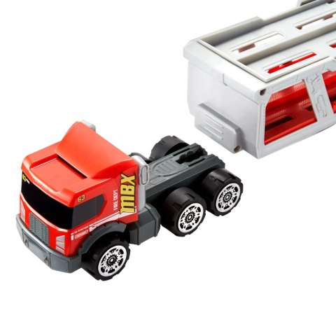 MATCHBOX Transporter Wóz strażacki + 1 samochód strażacki i 8 akcesoriów Zestaw do zabawy MATTEL GWM23 MATCHBOX Transporter Wóz strażacki + 1 samochód strażacki i 8 akcesoriów Zestaw do zabawy MATTEL GWM23