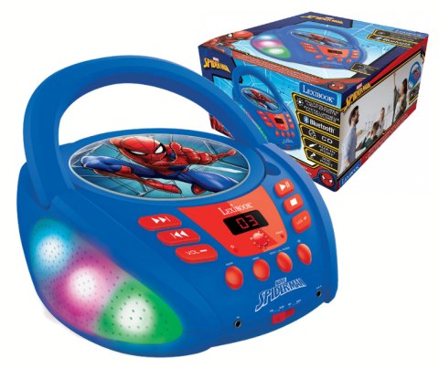 SPIDERMAN Boombox Bluetooth CD Player Aux LEXIBOOK RCD109SP