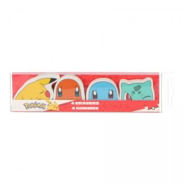 Pokemon erasers 4pcs. LA PLUME DOREE 222POE301GOM