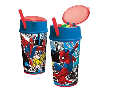 Kubek do napoju i przekąsek SPIDERMAN dla dzieci STOR 51301