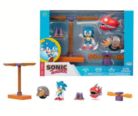 SONIC Zestaw Diorama Strefa Latającej Baterii Figurka Flying Battery Zone JAKKS PACIFIC 41442