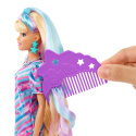 BARBIE Lalka Totally Hair GWIAZDKI z długimi włosami MATTEL HCM88