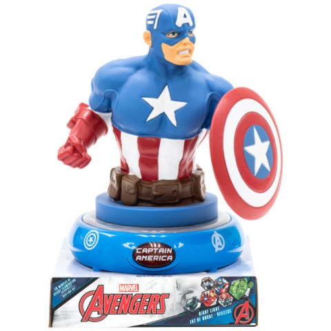 Lampka nocna LED 3D KAPITAN AMERYKA Avengers KIDS MV15911