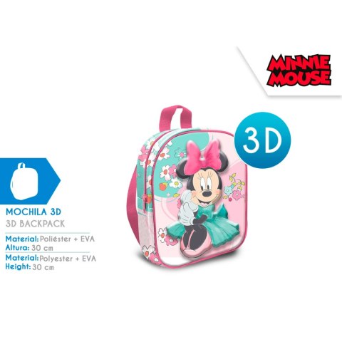 Plecak przedszkolny 3D MINNIE MOUSE 30x23 x10cm KIDS MN22085 Plecak przedszkolny 3D MINNIE MOUSE 30x23 x10cm KIDS MN22085