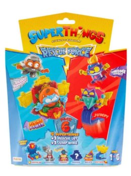 SUPERTHINGS 4 Figurki + 2 Pojazdy RESCUE FORCE s10 Pack1of6 MAGIC BOX STH101101