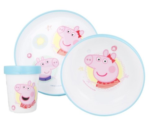 Dinner set PEPPA PIG plate bowl cup STOR 13992