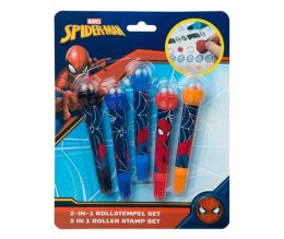 Zestaw stempli rolkowych 2w1 SPIDERMAN Flamastry 5szt. UNDERCOVER SPMA0743