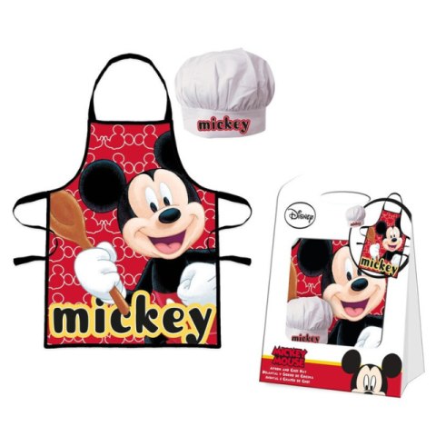 Fartuch kuchenny i czapka MICKEY MOUSE dla dzieci Pudełko Prezentowe KIDS WD21504