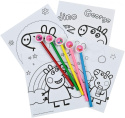 PEPPA PIG Coloring Kit Crayons + erasers UNDERCOVER PIGP1300