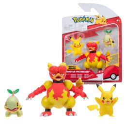 POKEMON Figurka bitewna MAGMAR PIKACHU TURTWIG 3pak s13 JAZWARES PKW2681