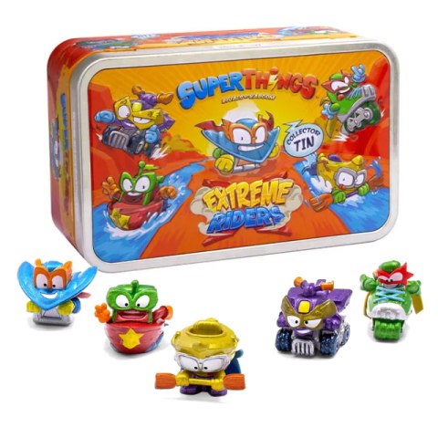 SUPERTHINGS Puszka TIN EXTREME RIDERS Figurka 5szt. MAGIC BOX PSTSD48TIN41