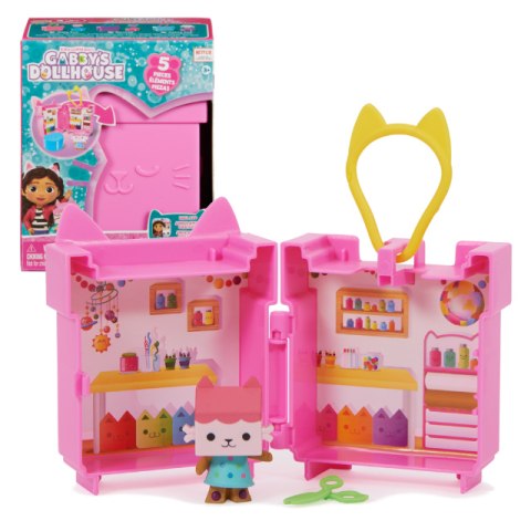 KOCI DOMEK GABI Modne klipsy Domek BABY BOX CAT Różowy 1szt. SPIN MASTER 6065945