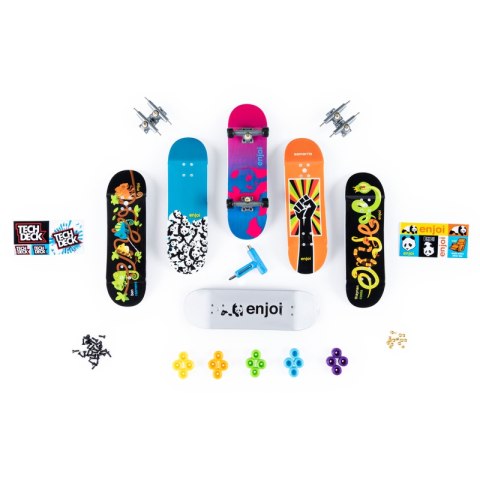 TECH DECK Deskorolka FINGERBOARD na palec Zestaw 6pak SPIN MASTER 6028845