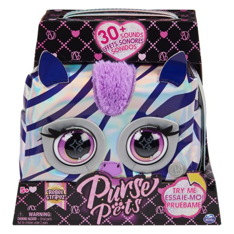 Torebka interaktywna PURSE PETS Metaliczna Rebel Stripez SPIN MASTER 6065582 Torebka interaktywna PURSE PETS Metaliczna Rebel Stripez SPIN MASTER 6065582