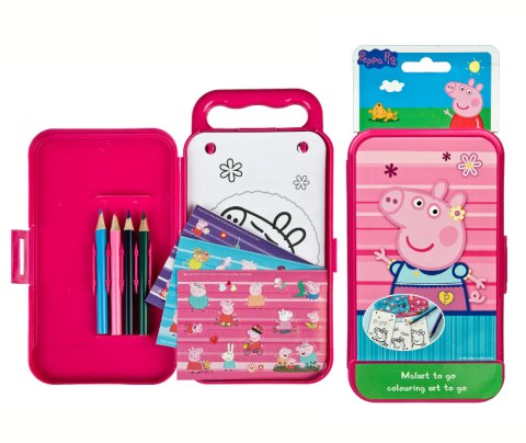 Mini zestaw do kolorowania ŚWINKA PEPPA w etui UNDERCOVER PIGP0401