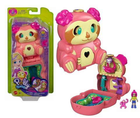 POLLY POCKET Zestaw LENIWIEC Domek z Laleczką MATTEL GTM59