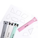 School ruler with figurine 15cm 1pc. KIDEA DERFORM LF15CMKA