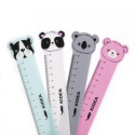 School ruler with figurine 15cm 1pc. KIDEA DERFORM LF15CMKA