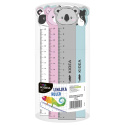 School ruler with figurine 15cm 1pc. KIDEA DERFORM LF15CMKA