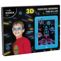 Magiczna Neonowa Tablica 3D LED Niebieska KIDEA DERFORM MNT3DLKAN