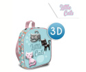 Plecak przedszkolny 3D LITTLE CATS Kotki 30x25x10cm KIDS KL10831