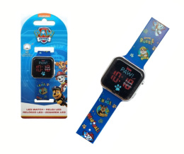 Zegarek cyfrowy LED na rękę PSI PATROL z kalendarzem dla dzieci KIDS PAW4354