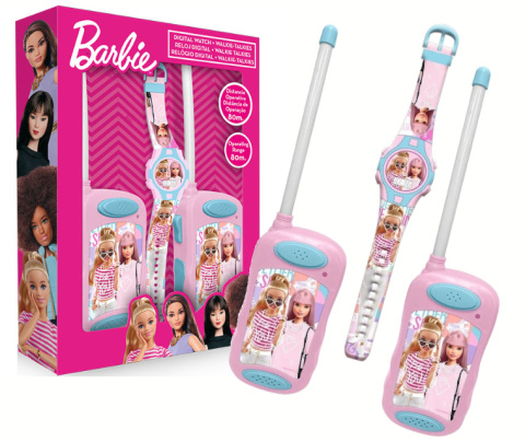 Zestaw Walkie Talkie BARBIE + Zegarek KIDS BB00020