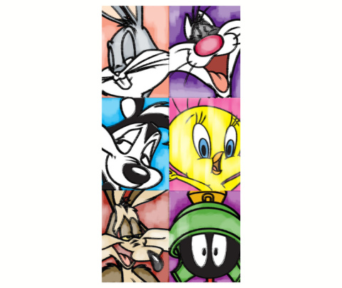 Ręcznik kąpielowy plażowy LOONEY TUNES 70x140 cm CARBOTEX LT211041