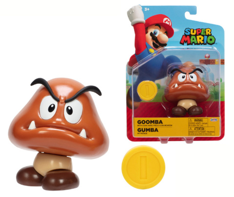 SUPER MARIO Figurka GOOMBA 10cm Nintendo s27 JAKKS PACIFIC 41174