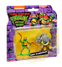 WOJOWNICZE ŻÓŁWIE NINJA Figurka MIKEY vs ROCKSTEADY Zmutowany Chaos 5cm PLAYMATES 83313