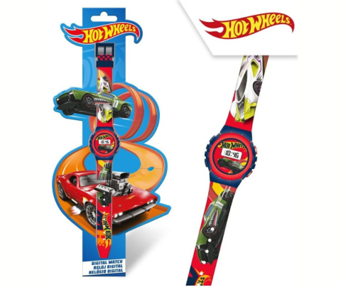 Zegarek cyfrowy na rękę HOT WHEELS dla dzieci KIDS HW00004 Zegarek cyfrowy na rękę HOT WHEELS dla dzieci KIDS HW00004