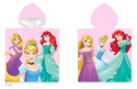 Ponczo Poncho ręcznik KSIĘŻNICZKI DISNEY PRINCESS dla dzieci 55x110 kaptur CARBOTEX DP2295010