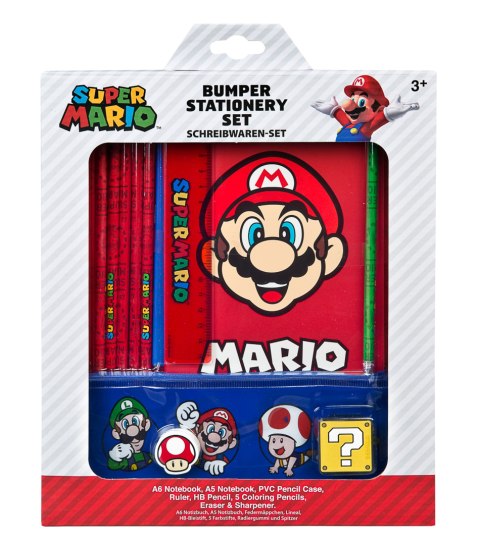 Zestaw przyborów szkolnych SUPER MARIO 12el. UNDERCOVER SUMA1160 Zestaw przyborów szkolnych SUPER MARIO 12el. UNDERCOVER SUMA1160