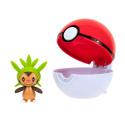 POKEMON Figurka CHESPIN Poke Ball ClipNgo S14 JAZWARES PKW3134