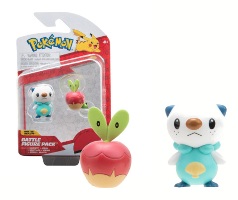 POKEMON Figurka bitewna OSHAWOTT + APPLIN s14 JAZWARES PKW3000