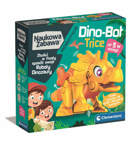 NAUKOWA ZABAWA: Robot Dino-Bot Triceratops CLEMENTONI 50797 NAUKOWA ZABAWA: Robot Dino-Bot Triceratops CLEMENTONI 50797
