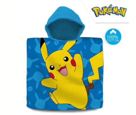 Ponczo Poncho ręcznik POKEMON dla dzieci 60x120 kaptur KIDS POK-532P Ponczo Poncho ręcznik POKEMON dla dzieci 60x120 kaptur KIDS POK-532P