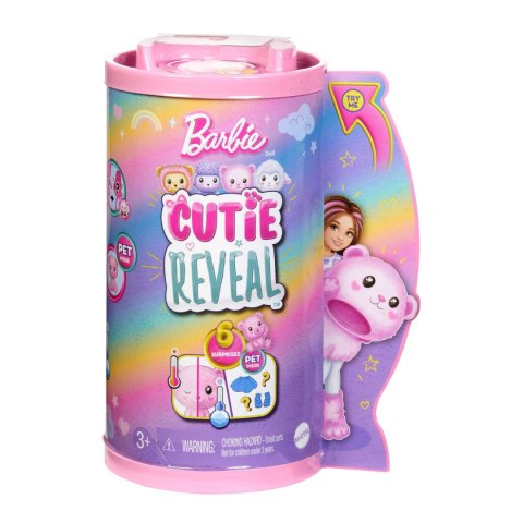 BARBIE CUTIE REVEAL Lalka Chelsea MIŚ Słodkie Stylizacje MATTEL HKR19 BARBIE CUTIE REVEAL Lalka Chelsea MIŚ Słodkie Stylizacje MATTEL HKR19