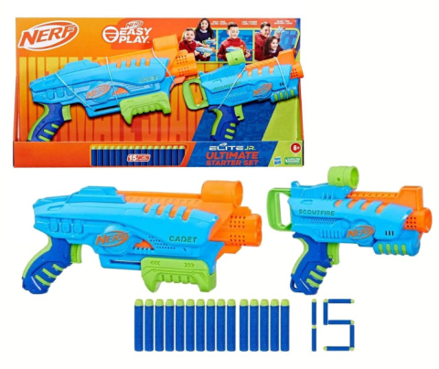 NERF Elite JUNIOR ULTIMATE Zestaw Startowy Wyrzutnia HASBRO F6369